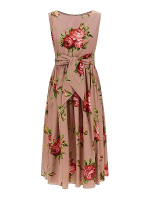 DOLCE & GABBANA: knee length dresses - Bouquet Rose Dress