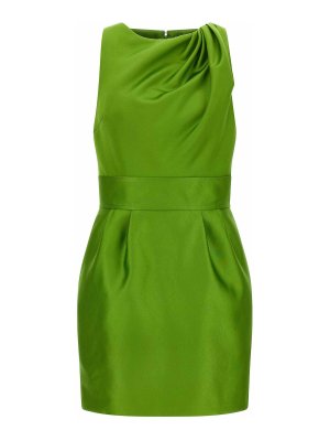 ELISABETTA FRANCHI: Robe longueur genou - Robe Au Genou - Vert