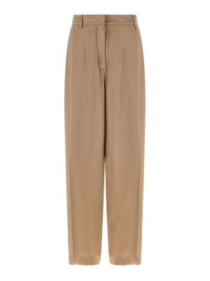 FABIANA FILIPPI: カジュアルトラウザー - カジュアルパンツ - ベージュ