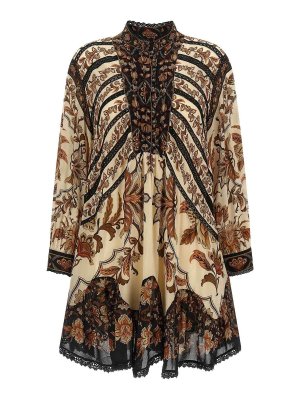 FARM RIO: Knielange Kleider - Knielanges Kleid - Beige