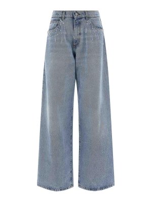 GIUSEPPE DI MORABITO: Jeans à jambe droite - Jean Droit - Bleu Clair