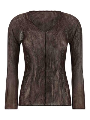 ISSEY MIYAKE: Top e canotte - Torsione in chiffon 1 Top