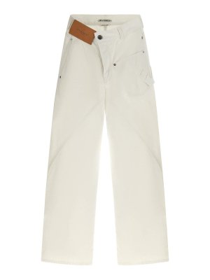 J.W. ANDERSON: ストレートジーンズ - ストレートジーンズ - 白