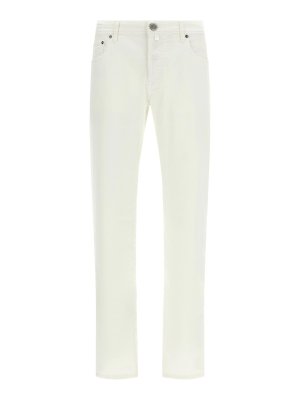 JACOB COHEN: Jeans Rectos - Vaqueros Rectos - Blanco