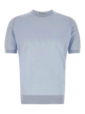 JOHN SMEDLEY: T-shirts - T-Shirt - Hellblau