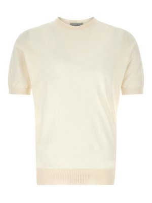 JOHN SMEDLEY: Tシャツ - Tシャツ - 白