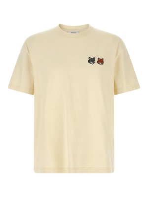 MAISON KITSUNÉ: Tシャツ - Tシャツ - ベージュ