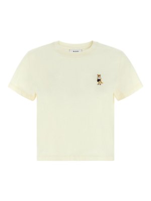 MAISON KITSUNÉ: Tシャツ - Tシャツ - 白