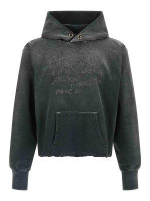 Maison Margiela: Felpe e maglie - Felpa con cappuccio Mm6 con firma numerica
