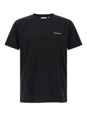 OFF-WHITE: Tシャツ - Tシャツ - 黒
