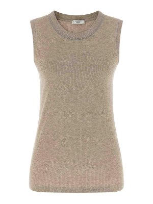 PESERICO: トップス＆タンクトップ - トップ/タンクトップ - ベージュ