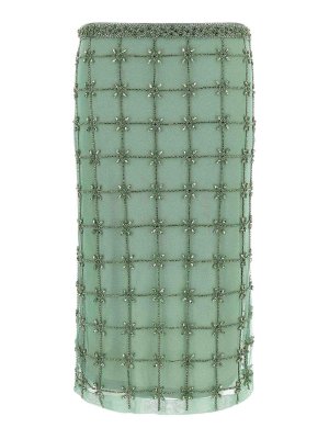 Pinko: Knielange und Midi Röcke - Midirock - Grün