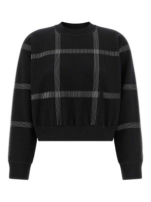 PLEATS PLEASE ISSEY MIYAKE: crew necks - Crossing Knit Sweater