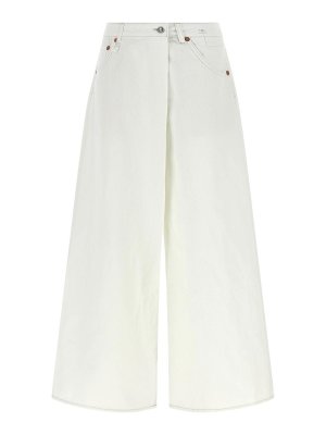 R13: Jeans à jambe droite - Jean Droit - Blanc