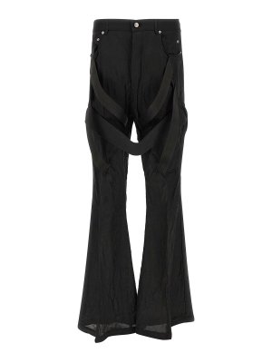 RICK OWENS: ベルボトムジーンズ - フレアジーンズ - 黒