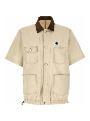 Sacai: Camisas - Camisa - Beis