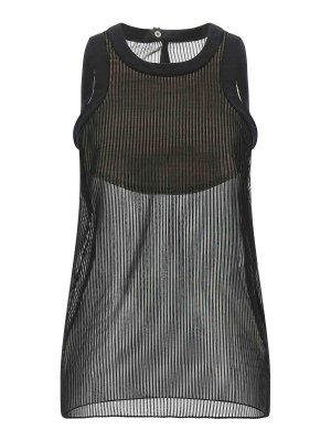 Sacai: Top e canotte - Parte Top  in chiffon