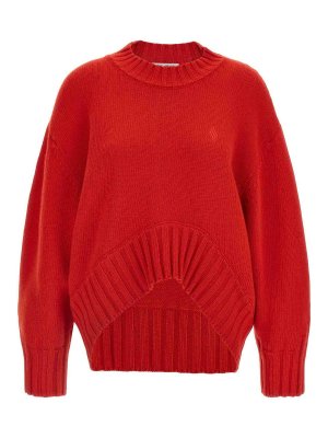 The Attico: crew necks - Asymmetrical Hem Sweater