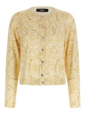 VERSACE: Cardigans - Cardigan - Gelb