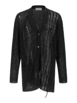 YOHJI YAMAMOTO: Cárdigans - Cárdigan - Negro