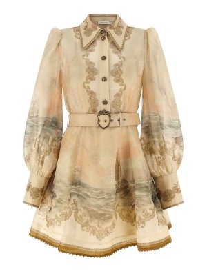 ZIMMERMANN: knee length dresses - Rebellion Marine Dress