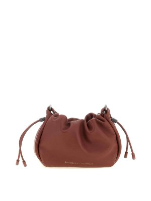 BRUNELLO CUCINELLI: cross body bags - Bucket Mellow Mini Crossbody Bag