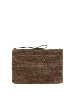 IBELIV: Clutch - Pochette - Marron