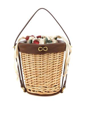 TWINSET: クラッチバッグ - クラッチバッグ - ベージュ