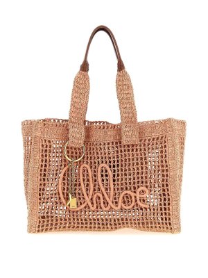 CHLOE': totes bags - East-West Summer Banana Shopping Bag