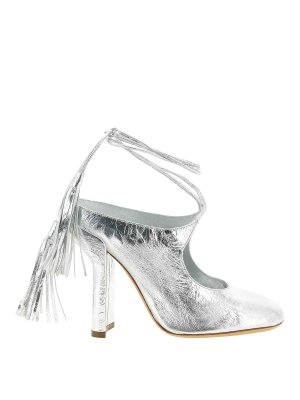 DRIES VAN NOTEN: Zapatos chinelas - Chinelas - Plata