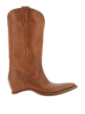 Maison Margiela: Bottes - Bottes - Marron