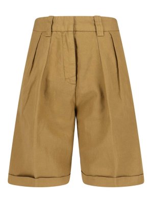 ASPESI: Trousers Shorts - Cotton and linen shorts