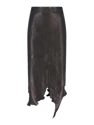 DIESEL: ニーレングススカート＆ミディ丈 - 膝丈/ミディスカート - 黒