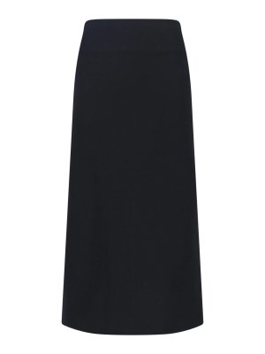 JIL SANDER: Jupes midi et au genou - Jupe Midi - Noir