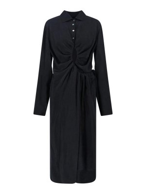 Maison Margiela: ニーレングスドレス - 膝丈ドレス - 黒