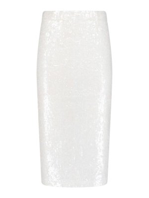 P.A.R.O.S.H.: Knee length skirts & Midi - Sequined Midi Skirt