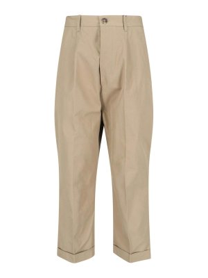 AMI PARIS: カジュアルトラウザー - カジュアルパンツ - ベージュ
