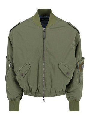 DOLCE & GABBANA: bombers - Logo Bomber Jacket