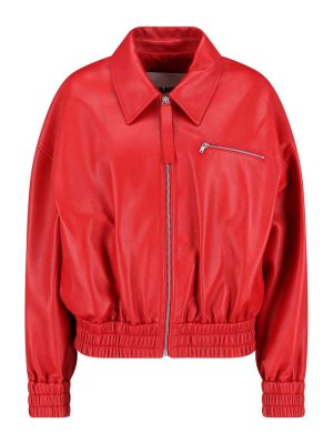 JIL SANDER: Bombers - Bomber - Rouge