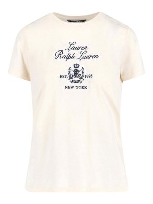 LAUREN RALPH LAUREN: T-shirts - T-Shirt - Blanc