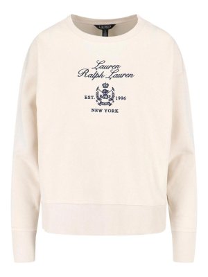 LAUREN RALPH LAUREN: スウェット＆セーター - スウェットシャツ/セーター - 白