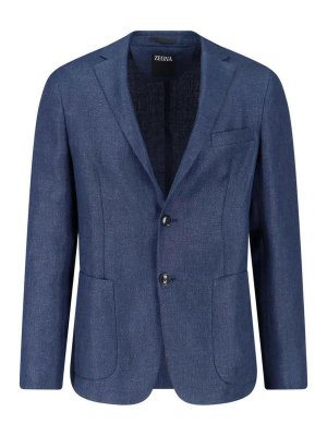 ZEGNA: Blazer - Blazer - Blau