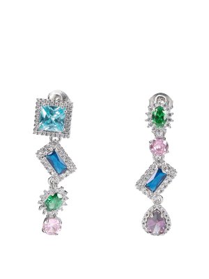 Maison Margiela: Earrings - Stone earrings