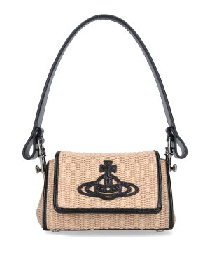 VIVIENNE WESTWOOD: ショルダーバッグ - ショルダーバッグ - ベージュ