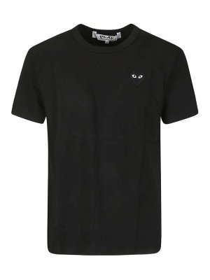 Comme des Garçons Play: Camisetas - Camiseta - Negro