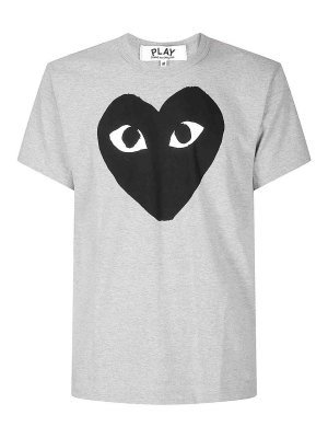 Comme des Garçons Play: T-shirts - T-Shirt - Grau