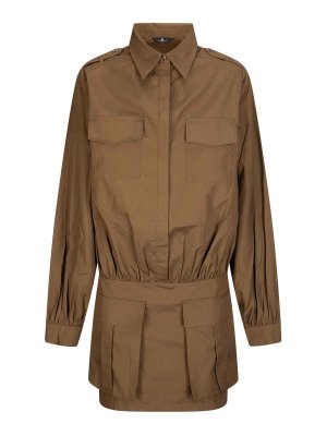 7 FOR ALL MANKIND: abiti corti - Mini Vestito  pratico in popeline