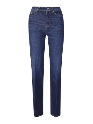 7 FOR ALL MANKIND: Jeans à jambe droite - Jean Droit - Bleu