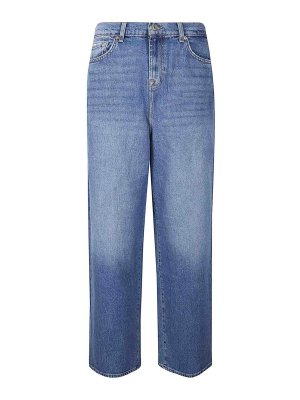 7 FOR ALL MANKIND: Jeans Rectos - Vaqueros Rectos - Azul