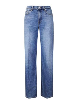 7 FOR ALL MANKIND: Jeans Rectos - Vaqueros Rectos - Azul